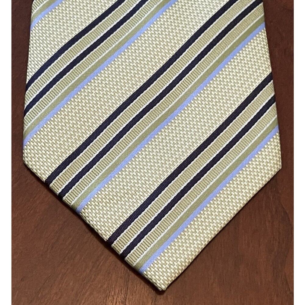 Milano Moda Green Blue Hand Made 100% Polyester Men’s Neck Tie Made In China